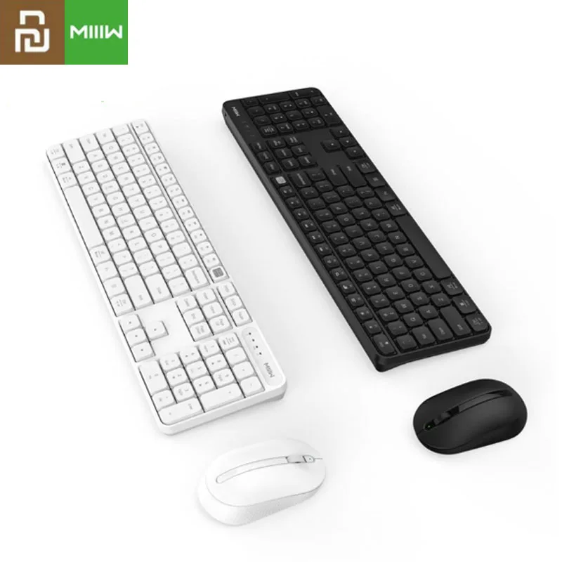 Youpin MIIIW RF 2 4 ггц беспроводная офисная клавиатура мышь набор 104 клавиш