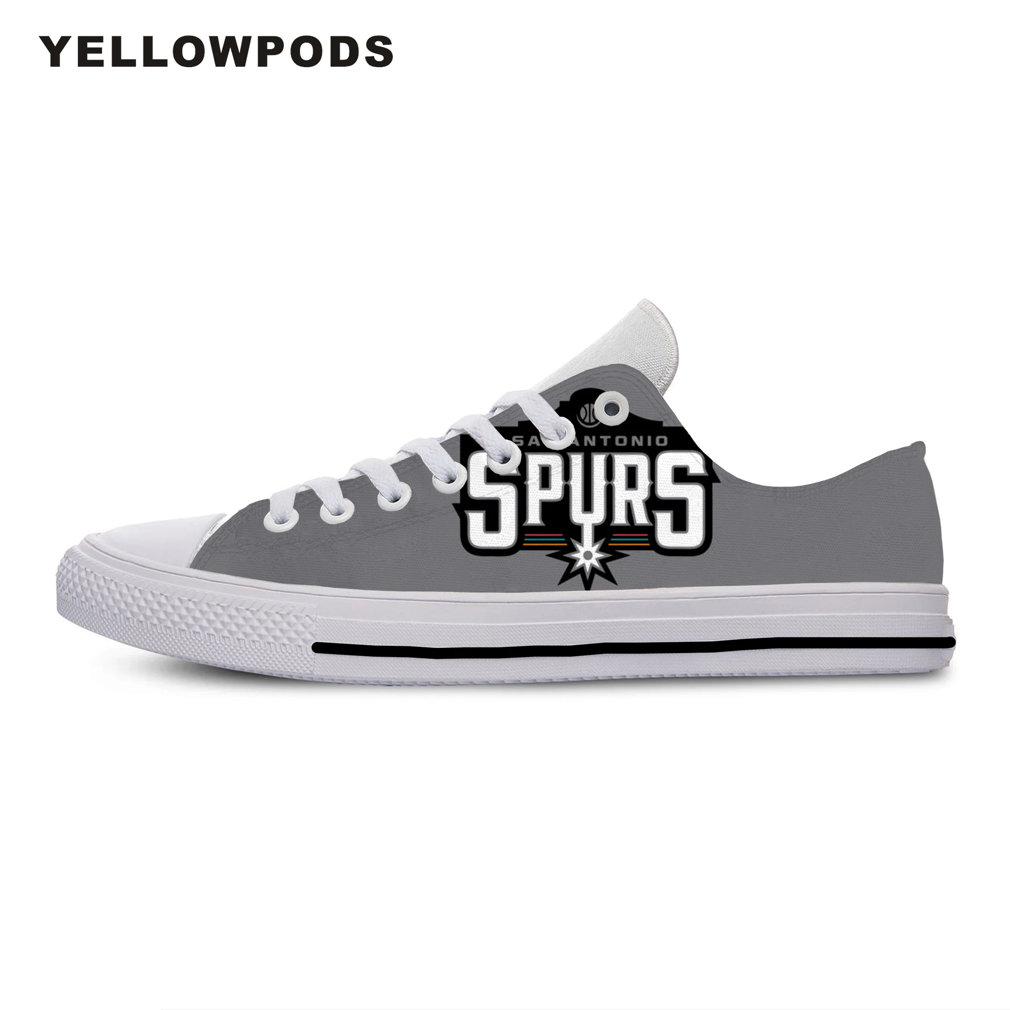 

Flats Classic Canvas Shoes Spurs Fashion San Antonio Basketball Fans Women Woman White Flats 3D Print Casual Fashion Shoes