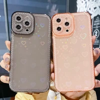 transparent case for iphone 13 12 11 pro max phone protector cover for iphone x xr xs max 7 8 plus shockproof case with jewelled