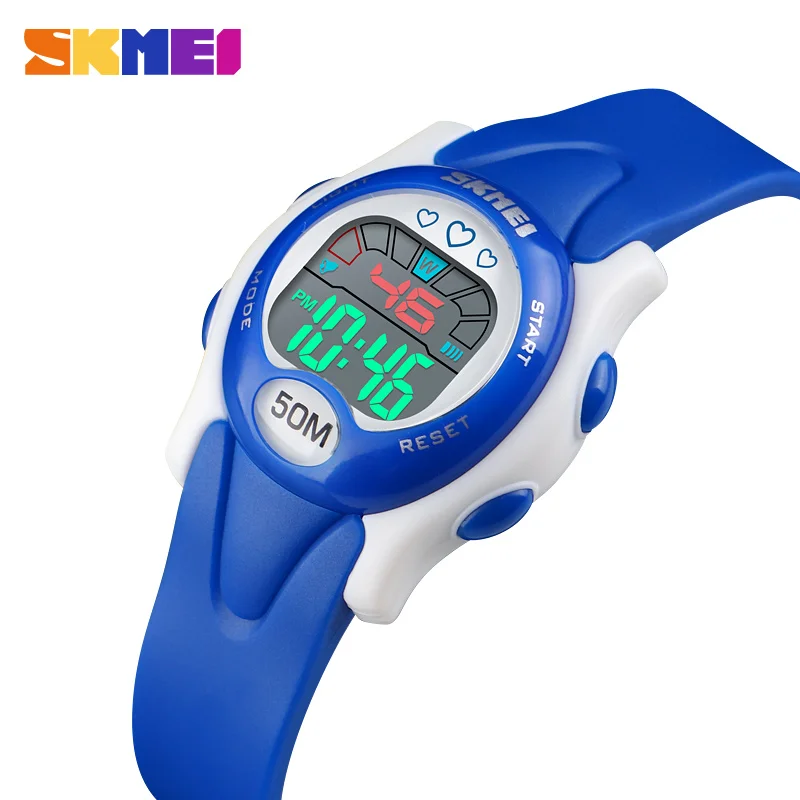 SKMEI 1478 Fashion Brand Children's Sports Watch LED Digital Watch Boy Girl Student Multi-function Watch Solar Watch