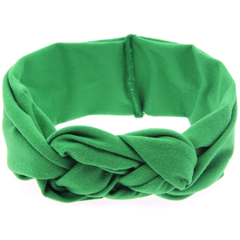 

2020 New Kids Chinese Knot Headwear Girls Children Braided Headbands Cross Knot Headwraps Elastic Soft Hair Bands Accessories