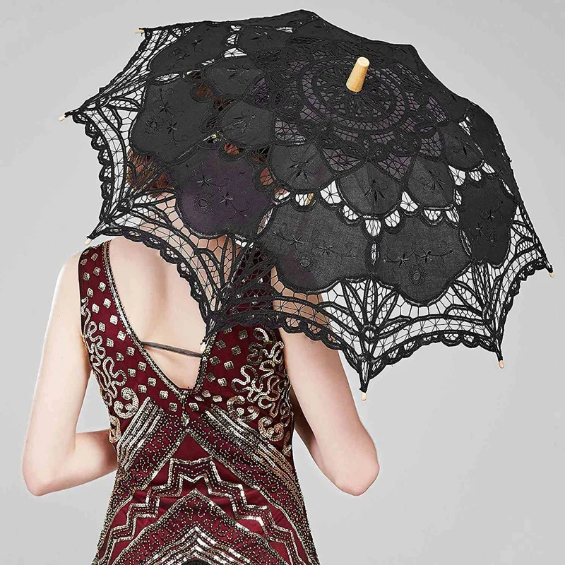 

Lace Umbrella Parasol Wedding Bridal Photography for Decoration Costume Accessories