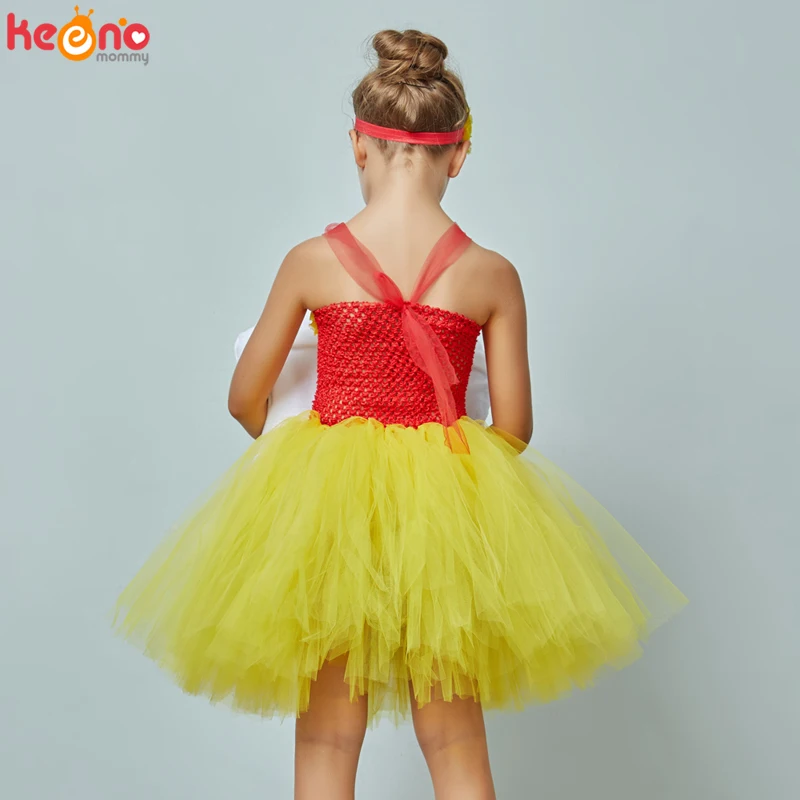 Платье-пачка для девочек в стиле попкорна Детские карнавальные вечерние костюмы