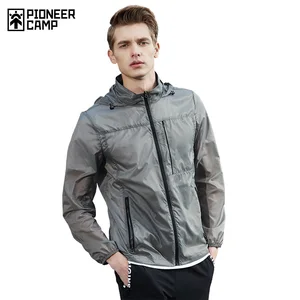 Пионерский лагерь новая ультра тонкая куртка мужская брендовая одежда ультра легкая солнцезащитная куртка мужской наивысшего качества дышащие мягкие топы AJK705071