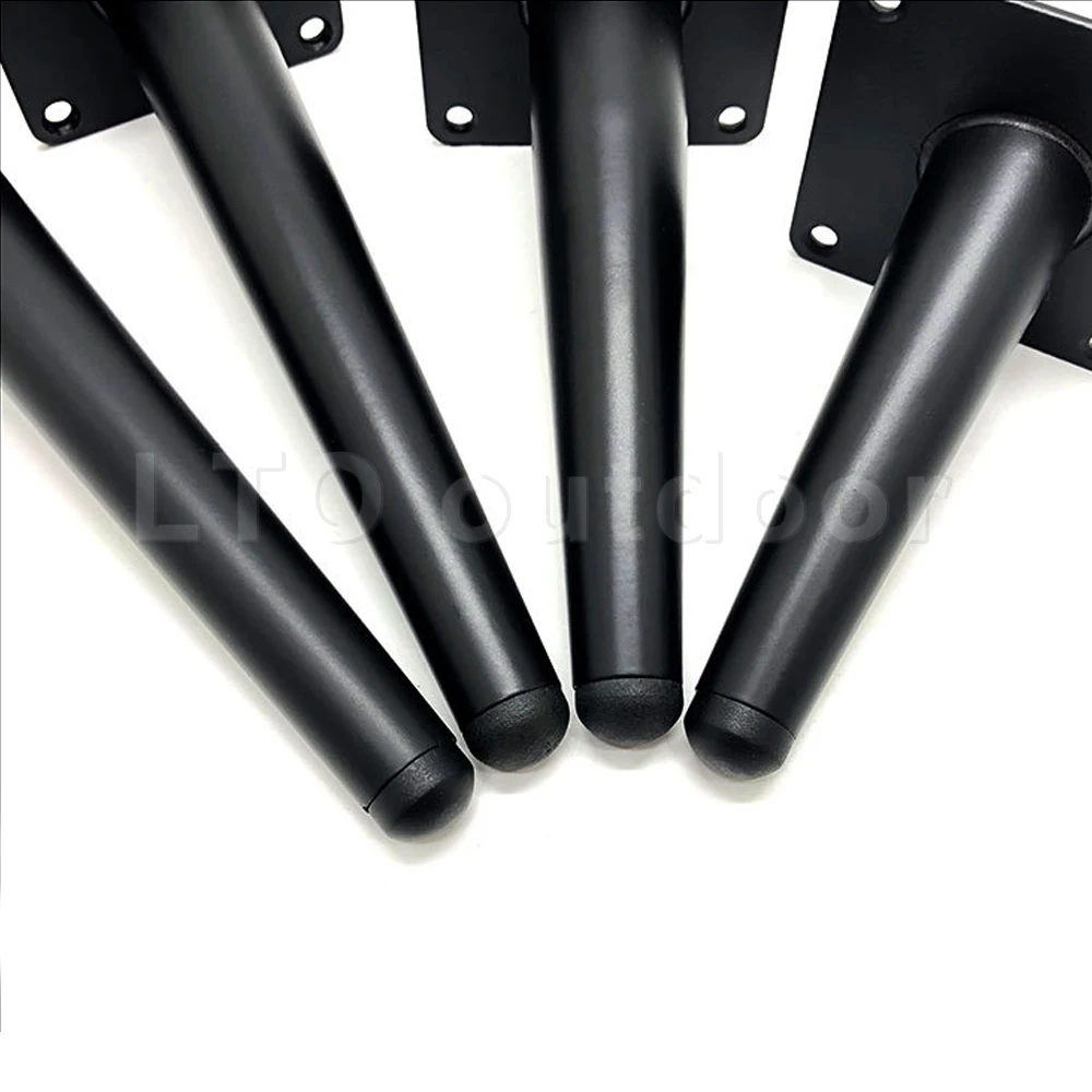 

Oblique Furniture Support Foot Chair Sofa Tea Table Bathroom Foot Hardware Furniture Accessories Pack Of 2, Gold and Black