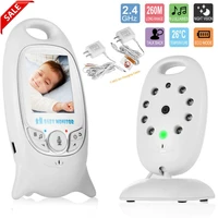 wireless baby monitor with lcd display call temperature measurement function play lullaby night vision camera