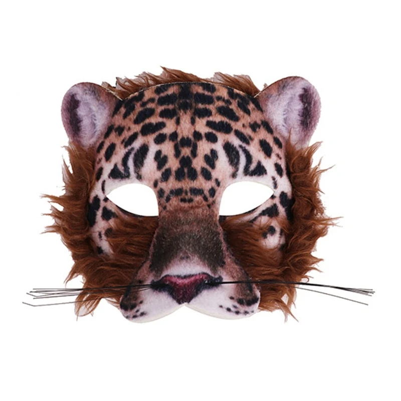 

CPDD Unisex Cute Half Face Mask Role Play Costume Props Animal Carnival Party Mask with Elastic Strap for Halloween Party