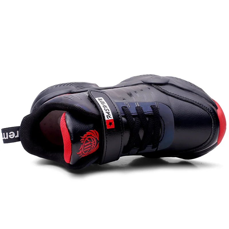 Баскетбольные кроссовки Jordan для мальчиков обувь детей новинка высокие кожаные