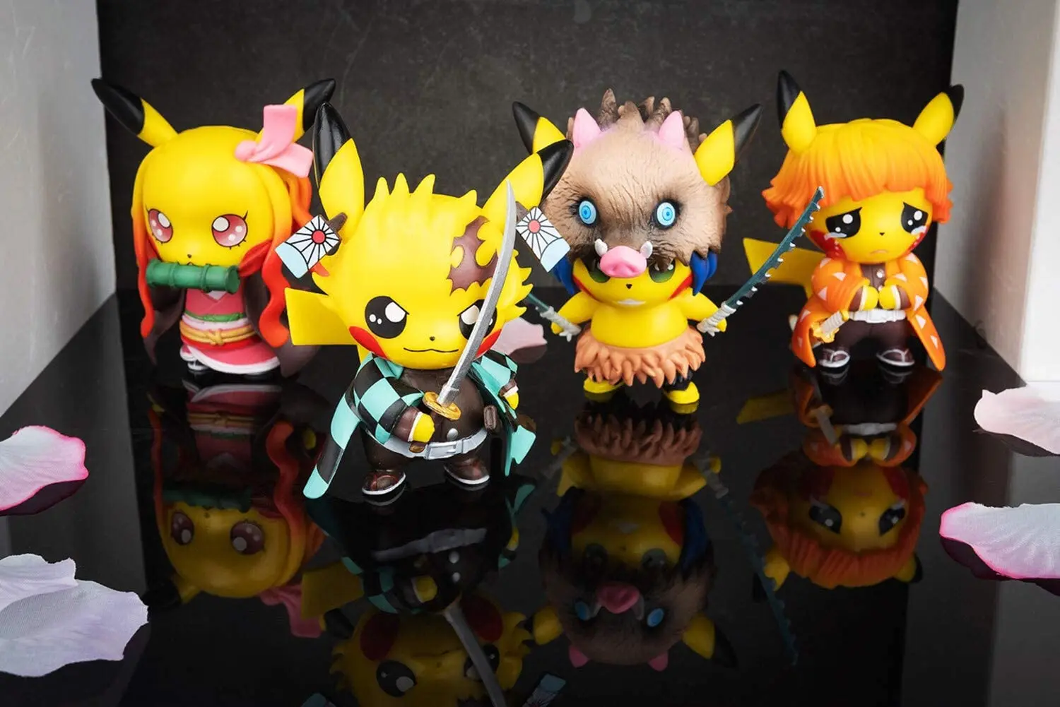 

Slayer Actions Figures Pikachu Cosplay Kamado Nezuko Figure Statues Kimetsu no Yaiba Collection Birthday Gifts PVC 3.5"