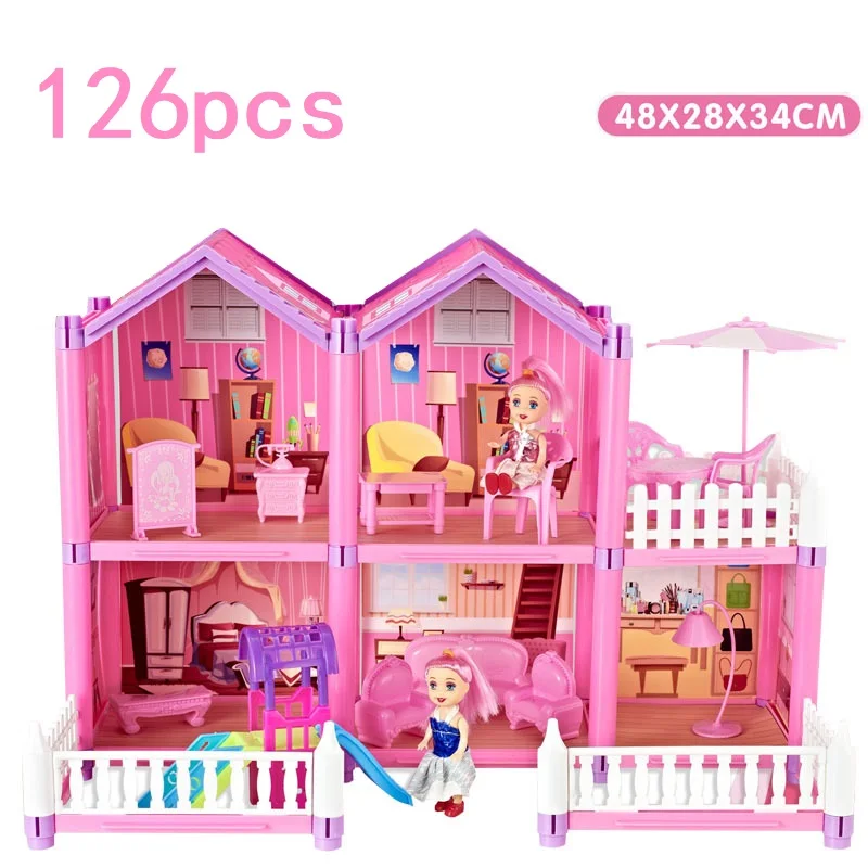 Игрушечный дом для самостоятельной сборки Кукольный Домик принцессы вилла