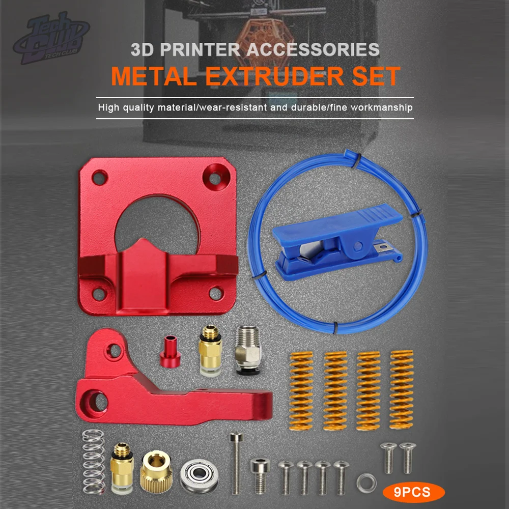 

Long-Distance Remote Metl Ender 3 CR10 Extruder+Leveling Spring+PETG Tube+MK9 Silicone Sleeve Cover J-head 3D Printer Kit