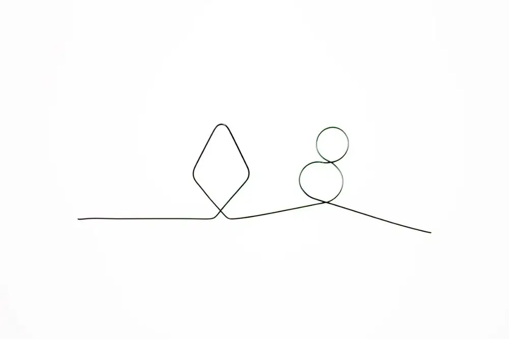 Память металлическая проволока предсказание огня 8 бриллиантов/7 сердец