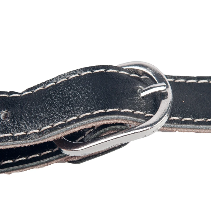 

NAOMI Vintage Style Sheepskin Padded Adjustable Real Leather Shoulder Guitar Strap