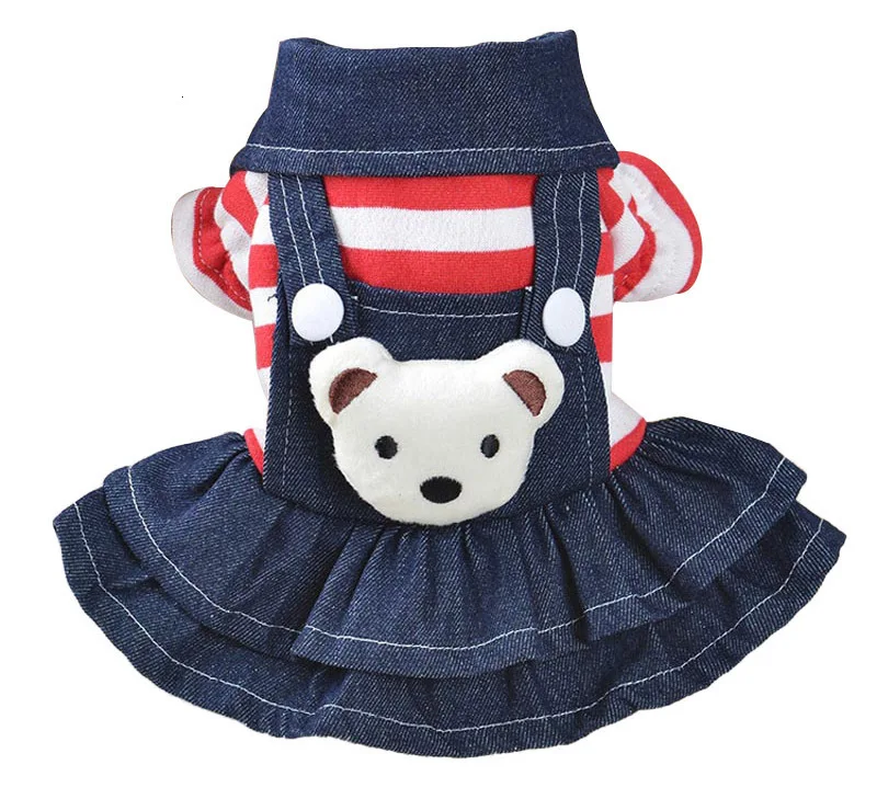 Pawstrip Bear, одежда для маленьких собак, комбинезон, мягкий теплый комбинезон для щенков, чихуахуа, плюшевое платье для собак, зимнее пальто для щенков, одежда для собак