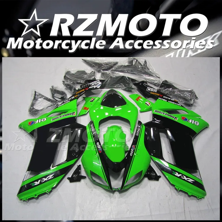 

Новый комплект обтекателей для мотоцикла ABS, подходит для kawasaki Ninja ZX6R 636 2007 2008 07 08 6R, цвет зеленый elf