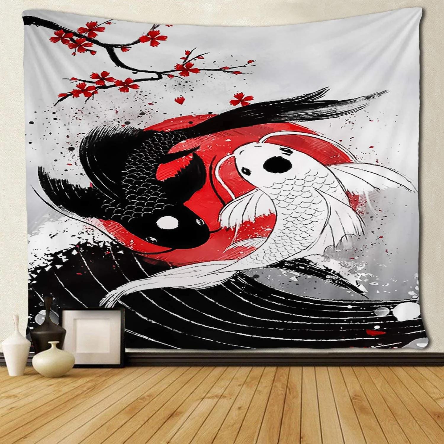 Настенный Гобелен Fish Yin Yang подвесные гобелены пляжные декоративные в стиле