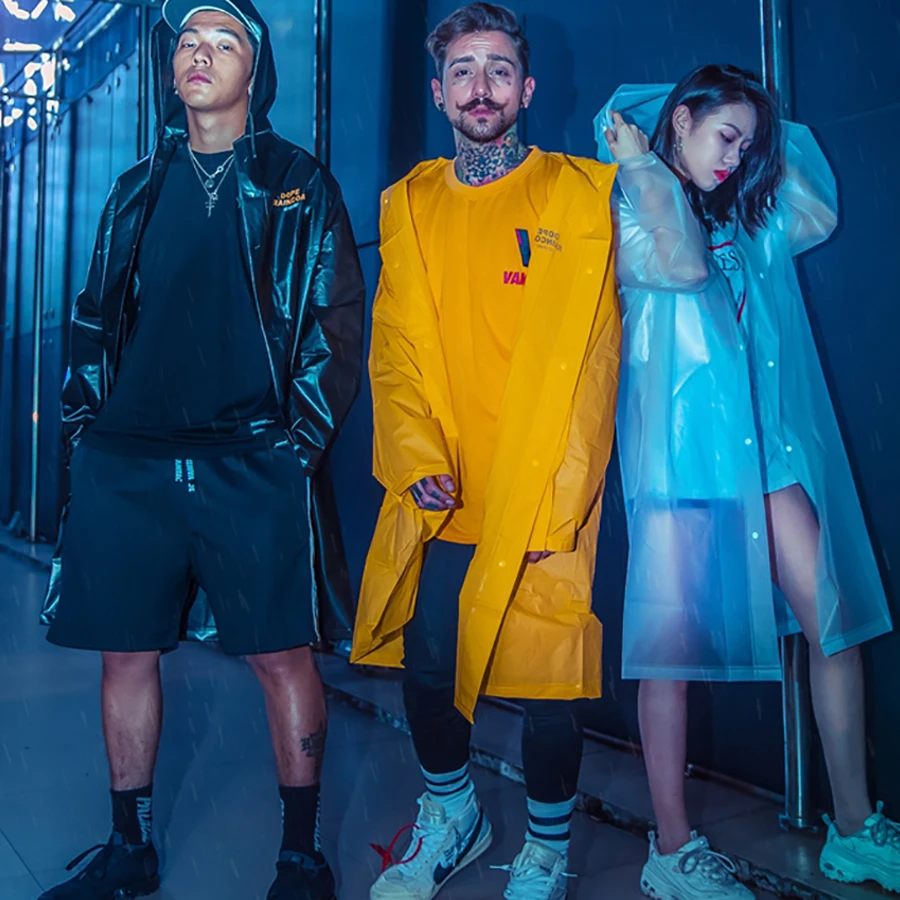 Прозрачный пластиковый длинный дождевик для женщин и мужчин взрослых Новое