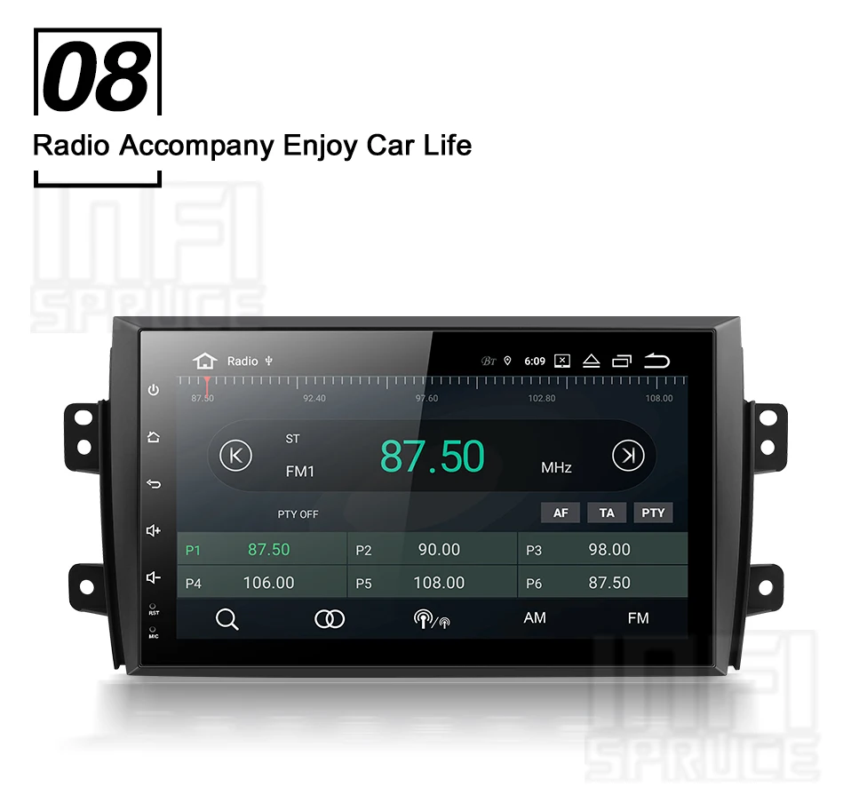 32G Android 9,0 автомобильный dvd для Suzuki SX4 2007-2013 с 2GB ram gps 3g-4G wifi gps навигация Радио Видео Аудио плеер стерео