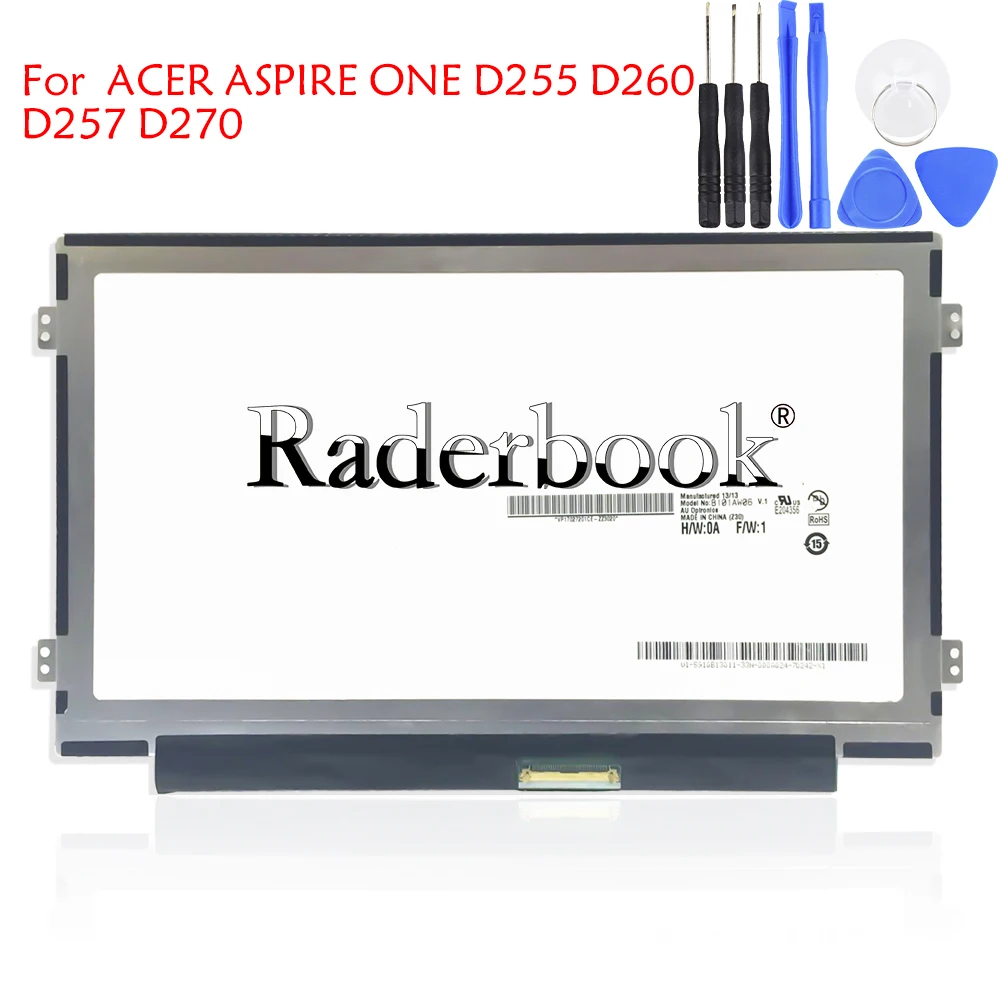 

Тонкая ЖК-матрица 10,1 дюйма B101AW06 V.1 LTN101NT05 N101I6-l0d для ACER ASPIRE ONE D255 D260 D257 D270