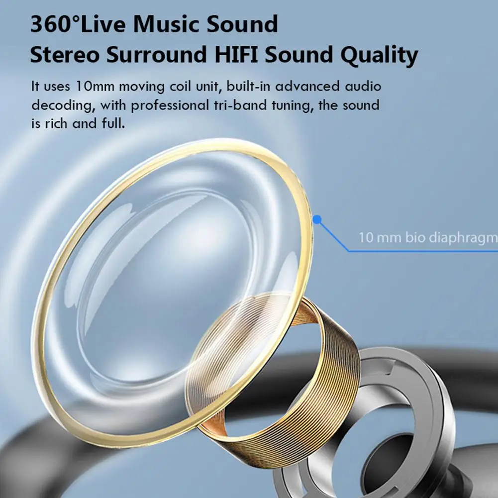 Беспроводные сенсорные наушники MD03 TWS Bluetooth 5 0 с цифровым дисплеем зарядным