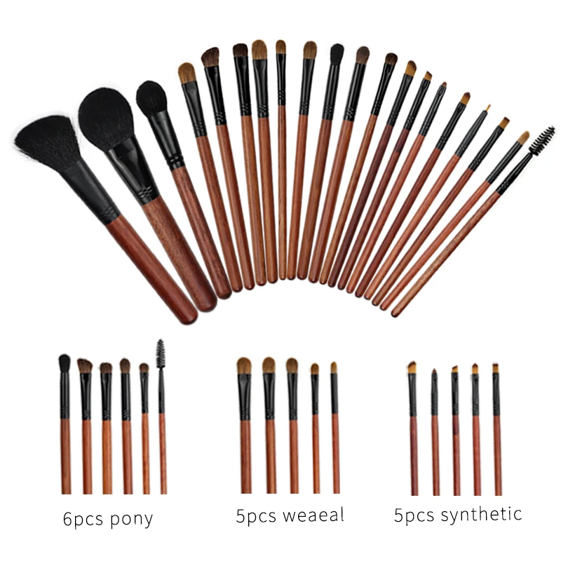 Профессиональный набор кистей для макияжа из волос пони Угловая Кисть кисть