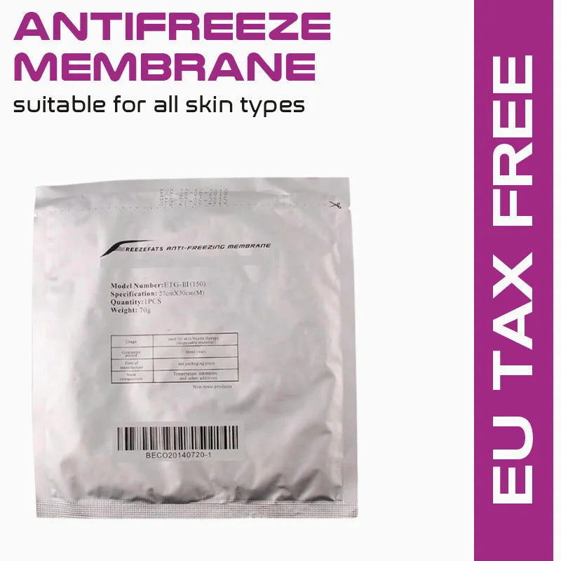 

Factory Price Cryo Anti Freeze Membrane For Fat Machine / Antifreeze Gel Pad Etgiii-100