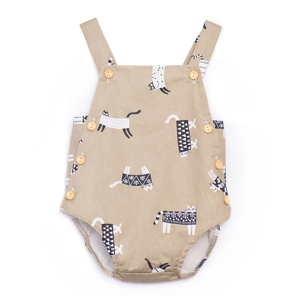 Детский однотонный Цветочный комбинезон с вышивкой|Ромперы| |