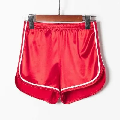 Red JSMYGS, летние шорты из спандекса для женщин, облегающие, модные, дикие, гладкие, эластичные, высокая талия, сексуальные шорты для женщин, облегающие, для фитнеса, спортивная одежда - Цвет: Red