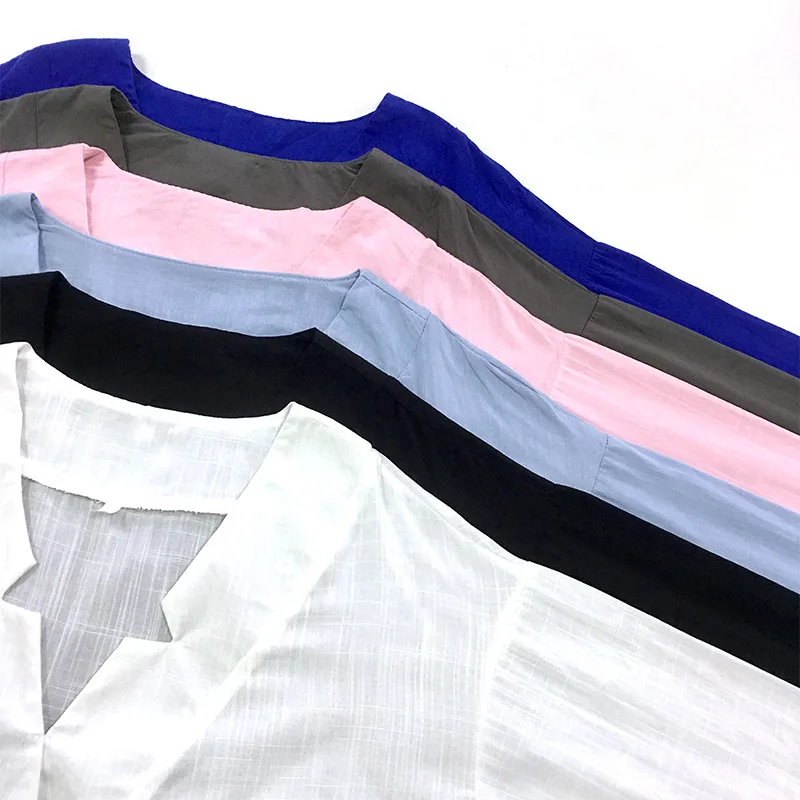 Женская белая рубашка с v-образным вырезом и длинным рукавом Топ плюс размера 5XL