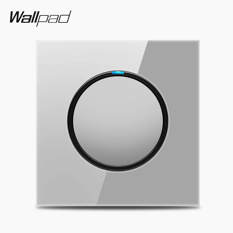 Wallpad L6 серое стекло 1 2 3 4 банды 1 способ 2 пути промежуточный Мгновенный Переключатель 20A 45A двухпозиционный переключатель для плиты AC водонагреватель