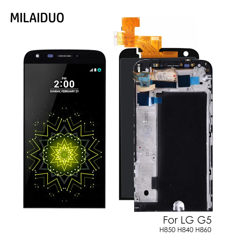 ЖК дисплей для LG G5 H850 H840 H860 H820 сенсорный экран дигитайзер черный нет/с рамкой в