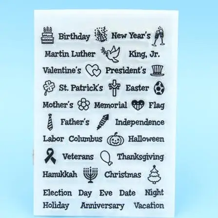 Прозрачный штамп с надписью сделай сам для скрапбукинга/изготовления