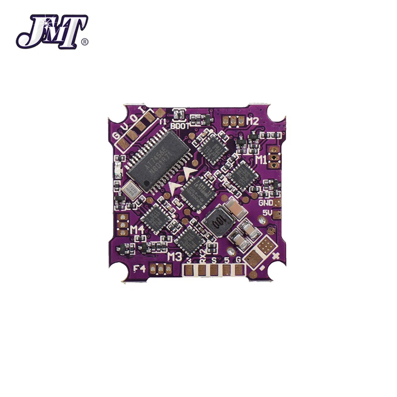 Контроллер полета JMT Play F4 1-2S 4 в 1 бесщеточный ESC 5A BL_S + кабель питания 100F