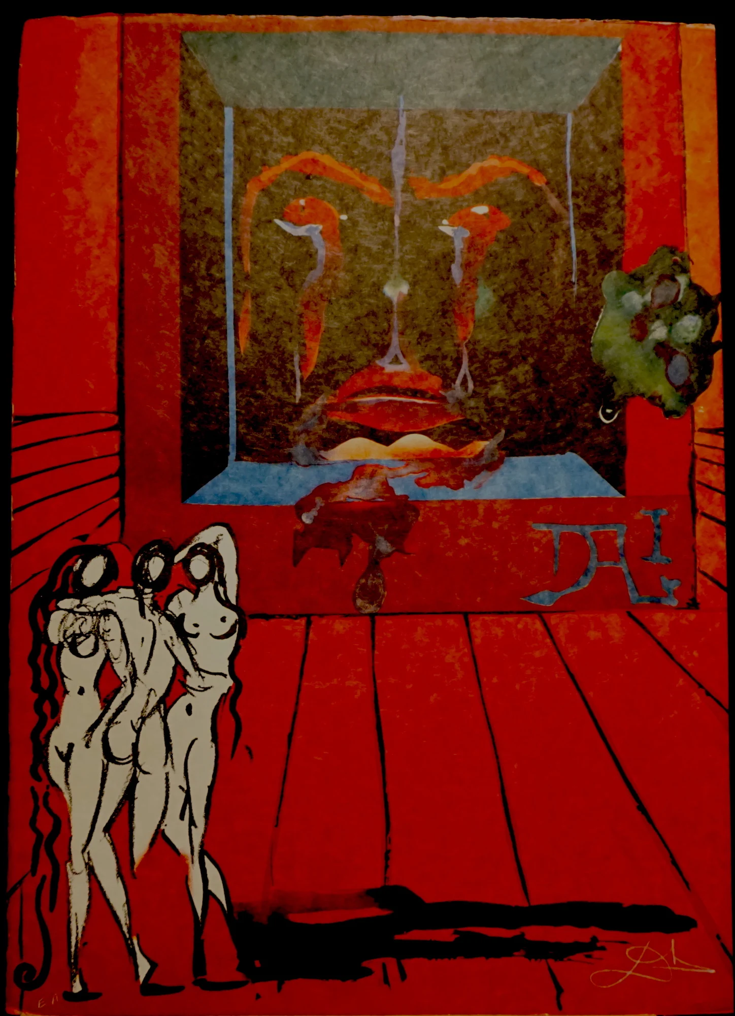 Современное воспоминание Сальвадора Дали сюрреалистичность ВИНТАЖНАЯ