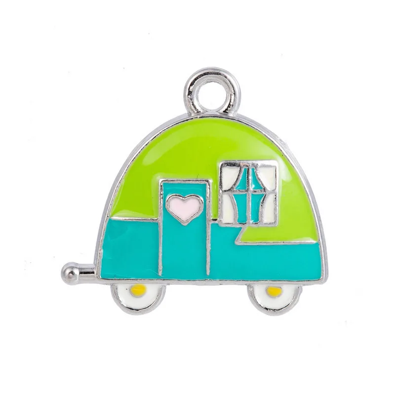 Модные эмалированные подвески для кемпинга и трейлеров RAINXTAR детей 19*20 мм 20 шт. AAC758