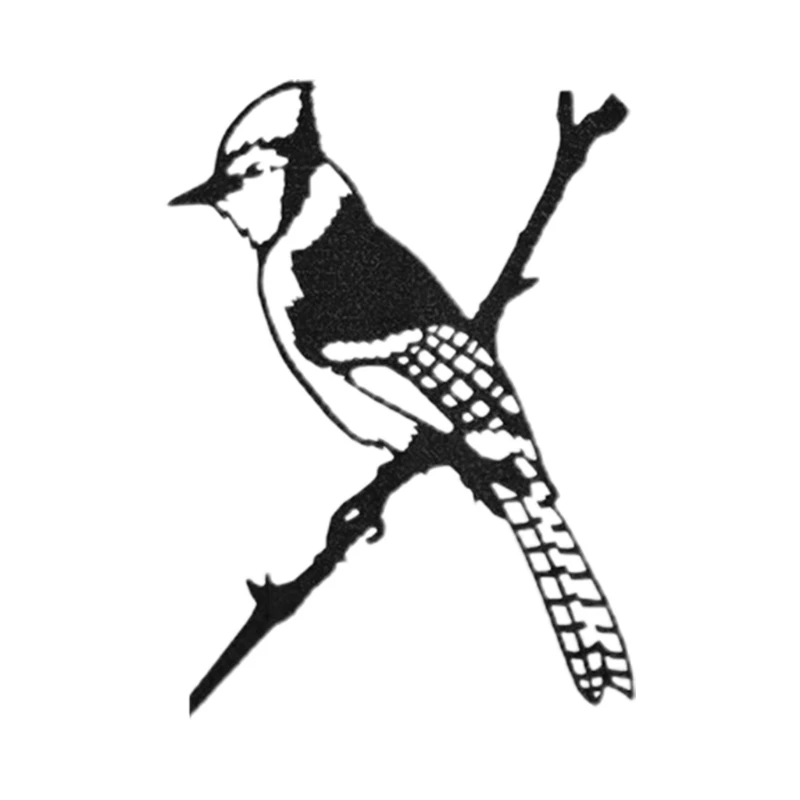 

R9UF Yard Art Tree Bird Owl Animal Art Garden Metal Tree Stainless Steel Art Metal