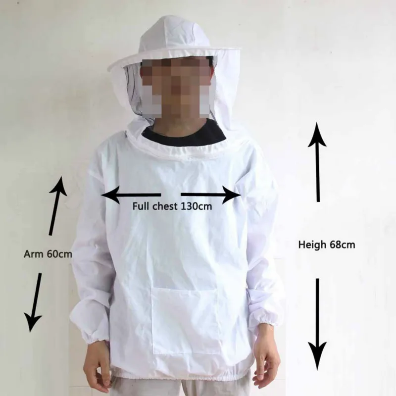 

Anti-Bee Coat Anti-Bee Clothing Hat J-Type Hive Tool Brush Bristle Bee Sweeper Sheepskin Gloves Beekeeping Tools bees
