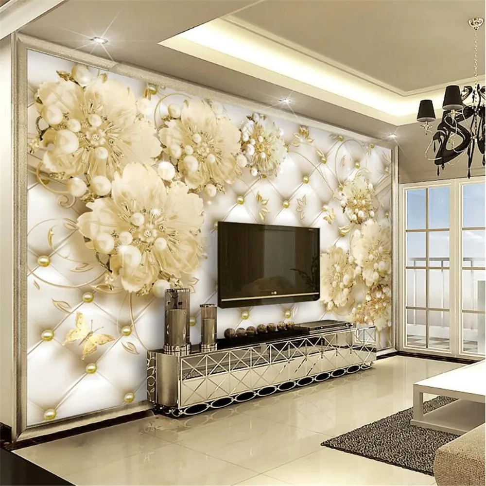 Пользовательские Настенные обои Milofi европейская жемчужная мягкая сумка