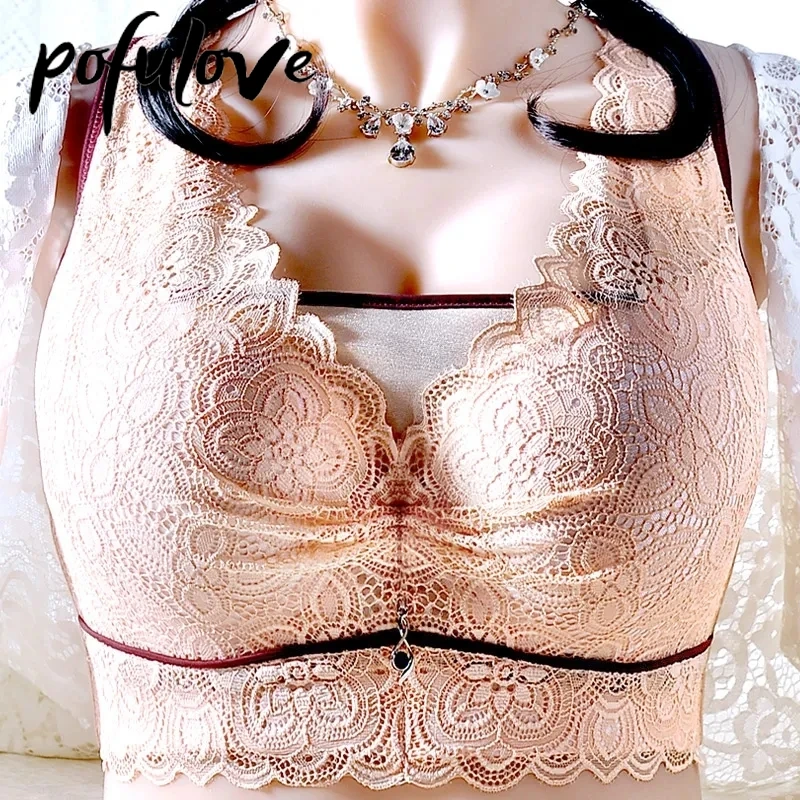 

Бюстгальтер пуш-ап Женский, тонкий бюстгальтер без косточек, с большой чашкой 36-46 B C D E