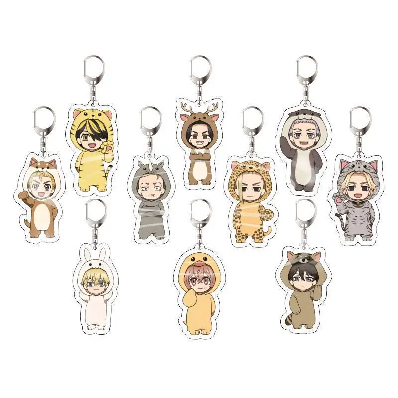 

Tokyo Revengers Manjiro Ken Takemichi Hinata Atsushi Chibi Kawaii Bag Pendant Fans Collection Props Anime Cosplay Keychain