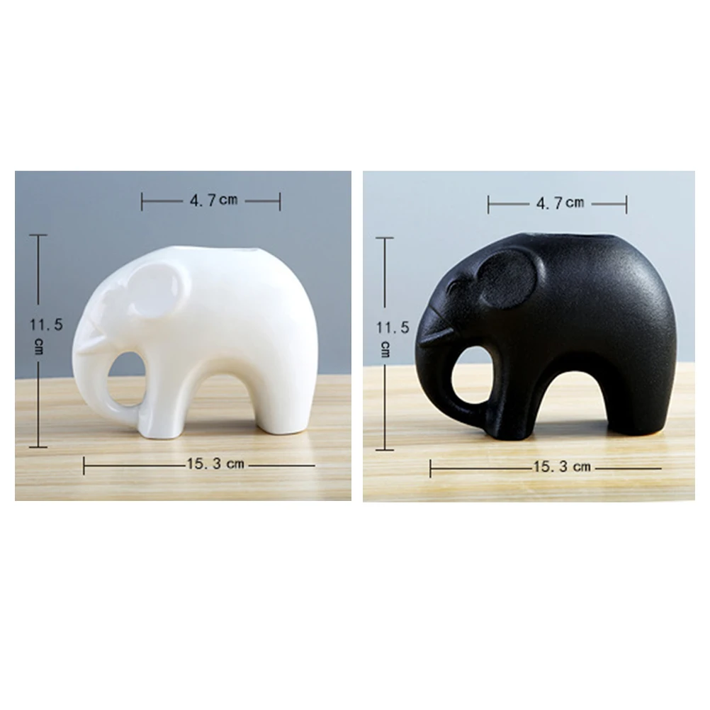 Керамическая форма слона плантатор прекрасный суккулент горшок настольные
