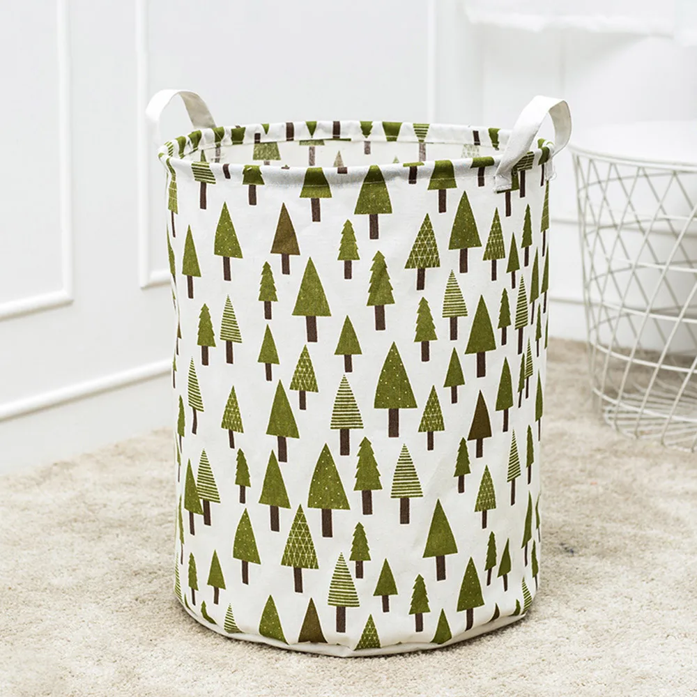 Корзина для грязной одежды водонепроницаемая холщовая корзина белья нижнего