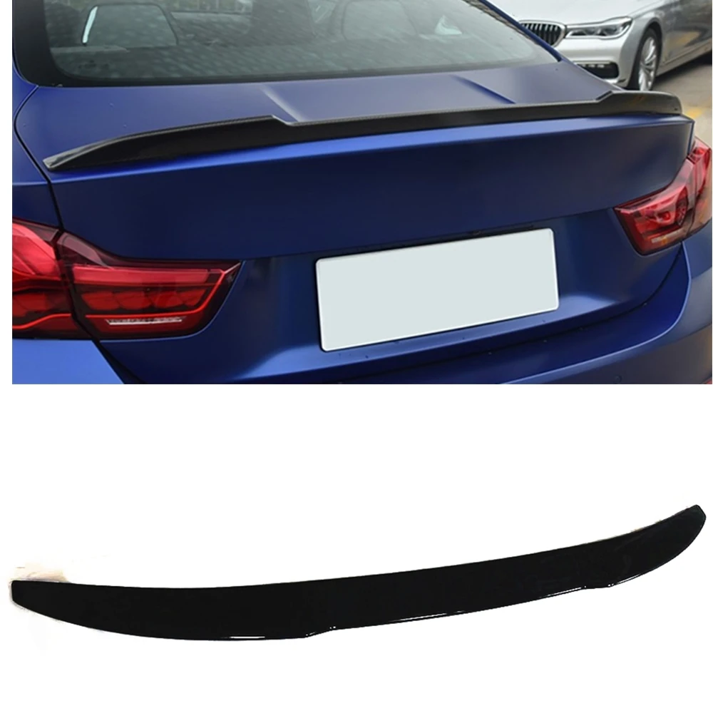 

Rear Trunk Lid Spoiler Wing For BMW 4 Series G22 G23 2020-2021 Glossy Black Car Tailgate Flap Decklid Trim Splitter Lip Body Kit