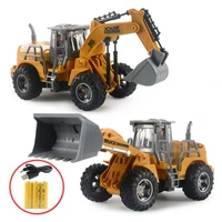 children puzzle electric wireless remote control bulldozer usb charge excavator construction vehicle model toy gift