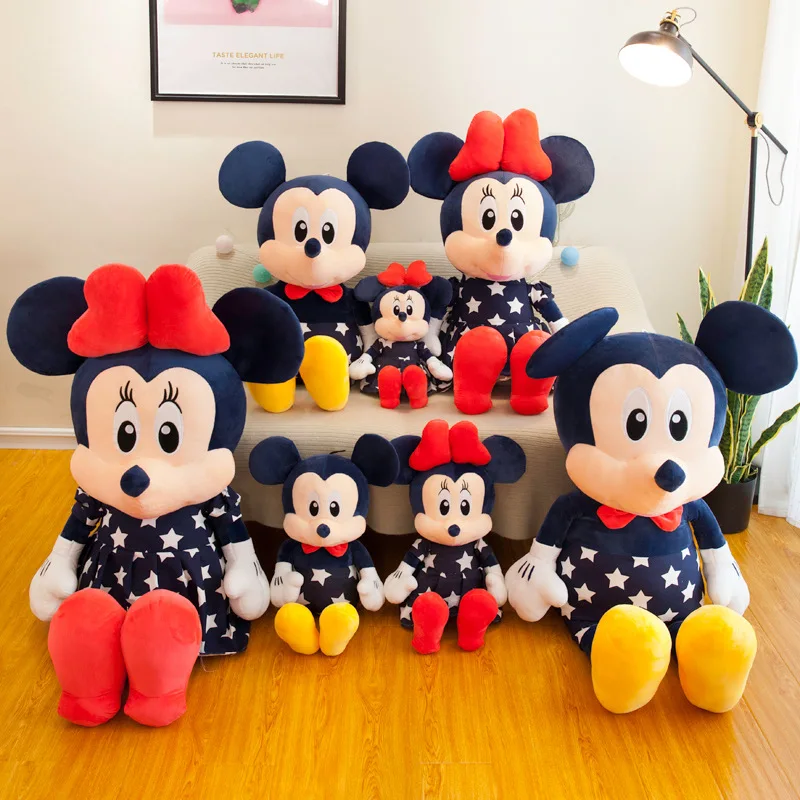 Stuffed Mickey&ampMinnie Mouse Doll Plush Toy Soft Star Mickey Minnie Dolls Cushion Pillow Birthday Wedding Gifts for Kids Children | Игрушки