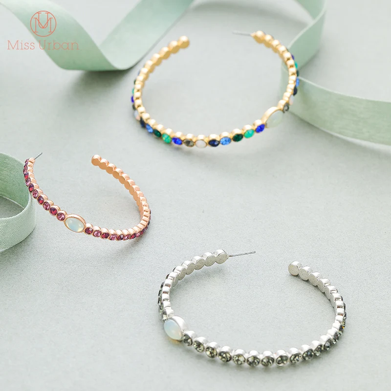 Мисс городской 2021 Новые поступления Цвет поп поклонника серьги для Для женщин