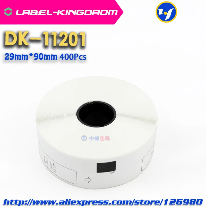 50 рулонов совместимых DK 11201 этикеткой 29 мм * 90 подходит для принтера этикеток Brother