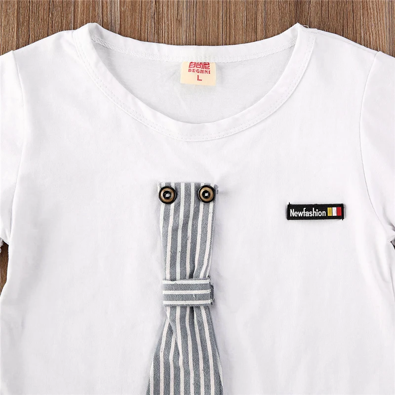 Новинка 2020 года брендовая летняя одежда для маленьких мальчиков футболка с