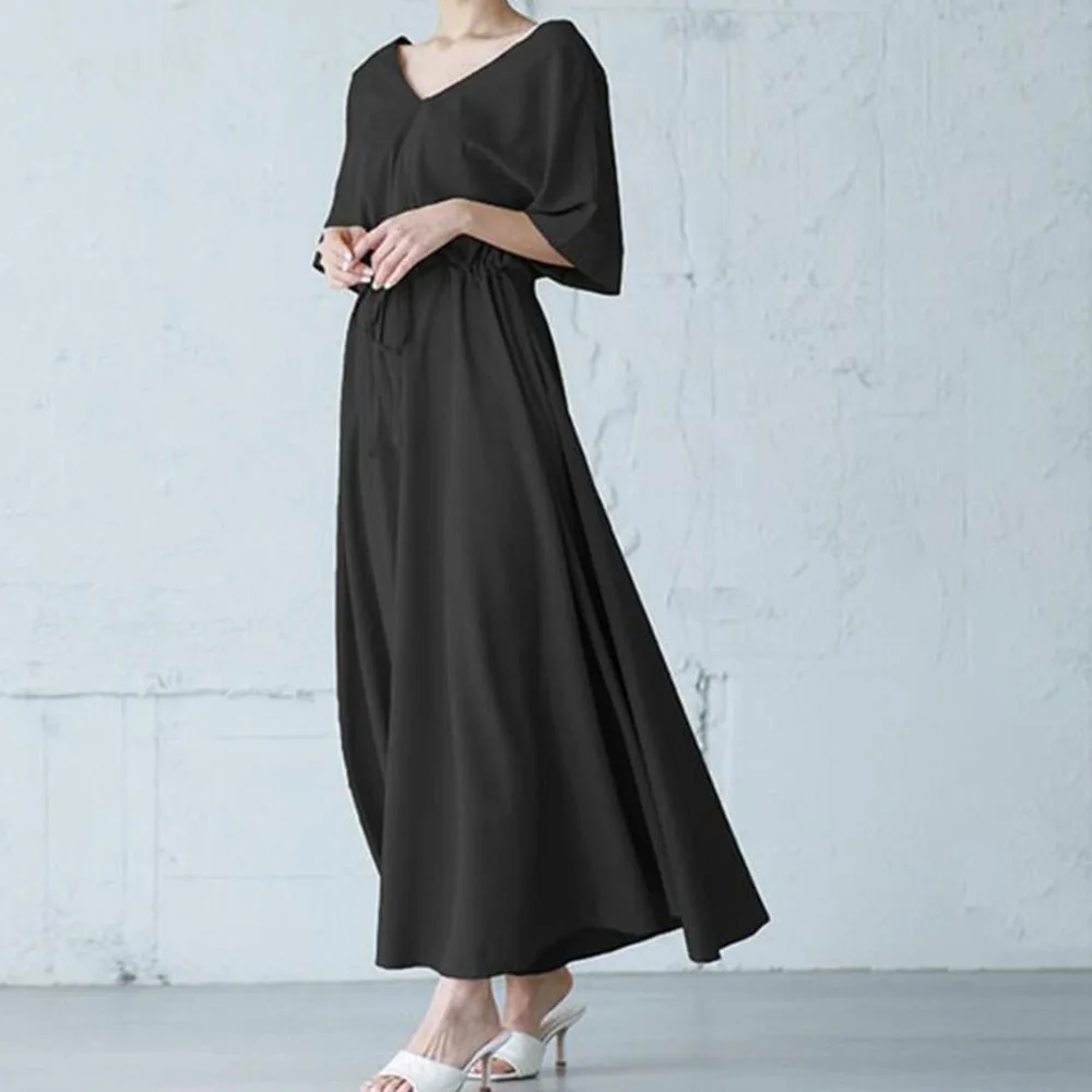 Женское платье с коротким рукавом Элегантное повседневное в японском стиле