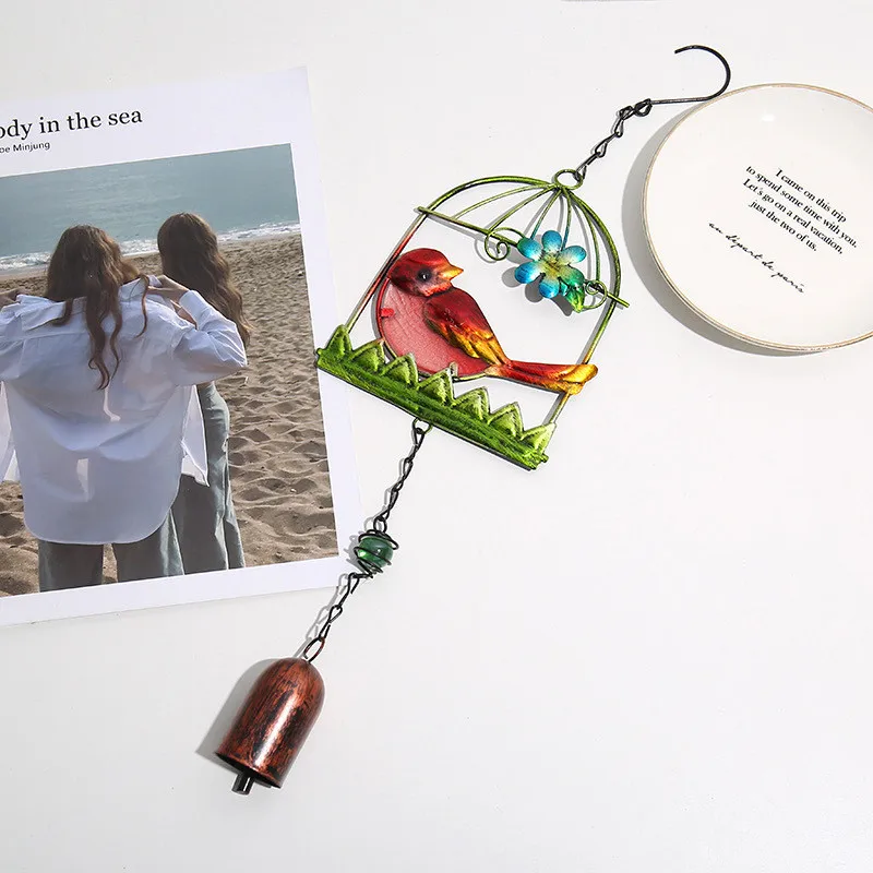 

Уличные металлические ветряные колокольчики s подвесные поделки ветровой колокольчик двор садовые колокольчики птица ручной работы ветро...